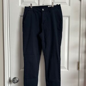 Elegant Navy Straight Leg Women's Pants